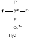 テトラフルオロほう酸銅(II)六水和物, 98% 化学構造式