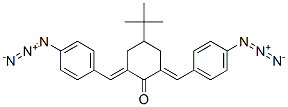 2,6-Bis[(4-azidophenyl)methylene]-4-(1,1-dimethylethyl)-1-cyclohexanone Structure