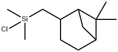 (二甲基氯硅基)甲基-7,7-二甲基降蒎烷, 72269-53-5, 结构式