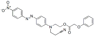 2-[(2-cyanoethyl)[4-[(4-nitrophenyl)azo]phenyl]amino]ethyl phenoxyacetate Struktur
