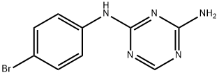 N2-(4-溴苯基)-1,3,5-三嗪-2,4-二胺, 72274-25-0, 结构式