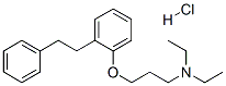 N,N-diethyl-3-(2-phenethylphenoxy)propan-1-amine hydrochloride Struktur