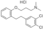 3-(2-(2-(3,4-Dichlorophenyl)ethyl)phenoxy)-N,N-dimethyl-1-propanamine  hydrochloride Struktur