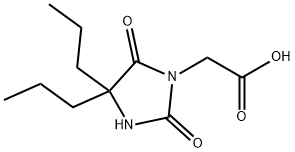 2-(2,5-二氧代-4,4-二丙基咪唑啉-1-基)乙酸 结构式