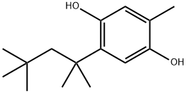 2-(1,1,3,3-テトラメチルブチル)-5-メチルヒドロキノン 化学構造式