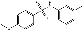 4-甲氧基-N-(3-甲基苯基)苯磺酰胺 结构式
