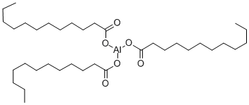 三ドデカン酸アルミニウム 化学構造式