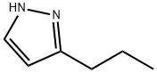 3-プロピル-1H-ピラゾール 化学構造式