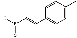 反-2-(4-甲苯基)乙烯基硼酸 结构式