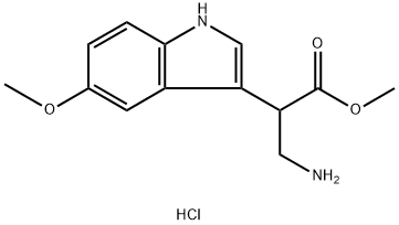 ALPHA-(AMINOMETHYL)-5-METHOXY-1H-INDOLE-3-ACETIC ACID METHYL ESTER HYDROCHLORIDE Structure