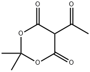 5-乙酰基-2,2-二甲基-1,3-二恶烷-4,6-二酮 结构式