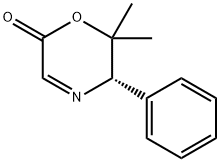 (5S)-5,6-ジヒドロ-6,6-ジメチル-5-フェニル-2H-1,4-オキサジン-2-オン 化学構造式