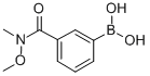3-(N,O-DIMETHYLHYDROXYLAMINOCARBONYL)PHENYLBORONIC ACID Struktur