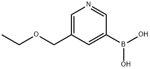 5-(ETHOXYMETHYL)-3-PYRIDINYL BORONIC ACID 结构式