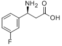 (S)-3-Amino-3-(3-fluoro-phenyl)-propionic acid Struktur