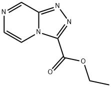 1,2,4-TRIAZOLO[4,3-A]PYRAZINE-3-CARBOXYLIC ACID, ETHYL ESTER Structure