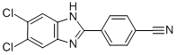 4-(5,6-DICHLORO-1H-BENZIMIDAZOL-2-YL)BENZONITRILE Structure