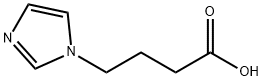 4-(1H-イミダゾール-1-イル)ブタン酸 化学構造式