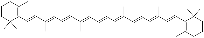 beta-Carotene Structure