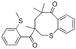 2,3,4,5-テトラヒドロ-3,5,5-トリメチル-3-[2-(メチルチオ)ベンゾイル]-6H-1-ベンゾチオシン-6-オン 化学構造式