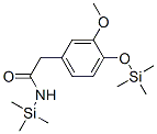 Benzeneacetamide, 3-methoxy-N-(trimethylsilyl)-4-[(trimethylsilyl)oxy] -|