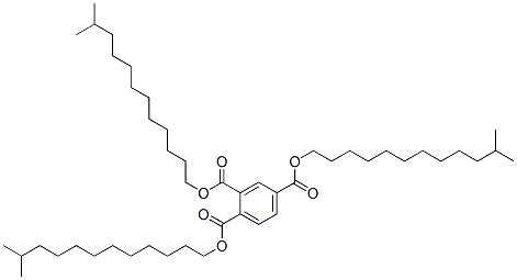 1,2,4-ベンゼントリカルボン酸トリス(11-メチルドデシル) 化学構造式