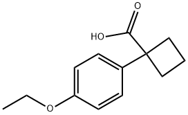 1-(4-乙氧基苯基)-1-环丁羧酸, 72370-82-2, 结构式