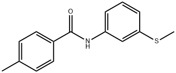 Benzamide, 4-methyl-N-[3-(methylthio)phenyl]- (9CI) Structure