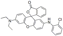 2'-[(chlorophenyl)amino]-6'-(diethylamino)spiro[isobenzofuran-1(3H),9'-[9H]xanthene]-3-one Struktur