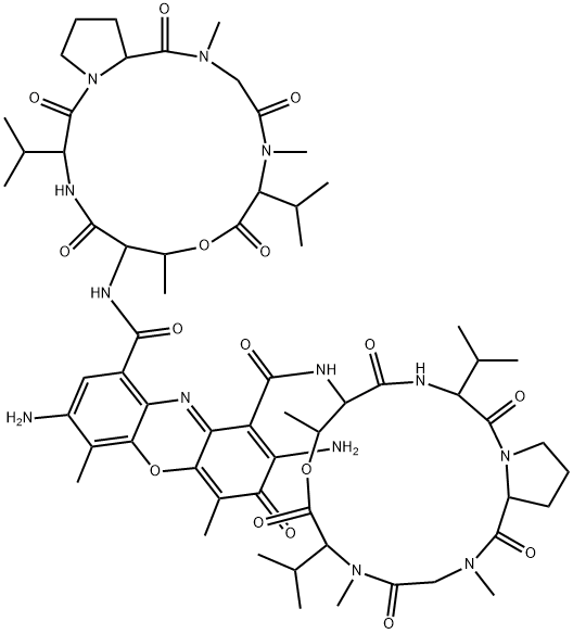 7-氨基放线菌素D, 7240-37-1, 结构式