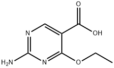 5-Pyrimidinecarboxylic acid, 2-amino-4-ethoxy- (9CI) 化学構造式