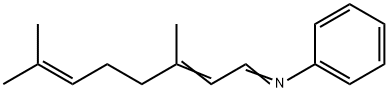 N-(3,7-Dimethyl-2,6-octadienylidene)benzenamine 结构式