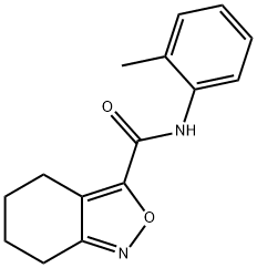2,1-Benzisoxazole-3-carboxamide,4,5,6,7-tetrahydro-N-(2-methylphenyl)- Structure