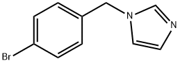1-(4-ブロモベンジル)イミダゾール 化学構造式