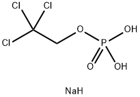 sodium 2,2,2-trichloroethyl hydrogen phosphate 结构式