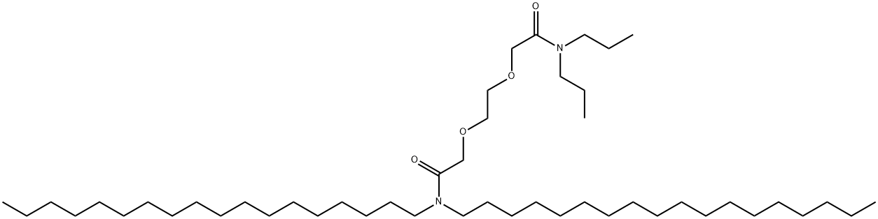 N,N-ジオクタデシル-N′,N′-ジプロピル-3,6-ジオキサオクタンジアミド 化学構造式
