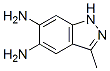 1H-Indazole-5,6-diamine,  3-methyl- 结构式