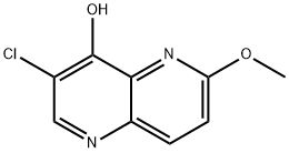 3-chloro-6-Methoxy-[1,5]-naphthyridin-4-ol Struktur