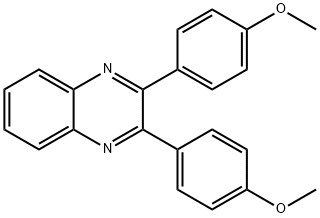 2,3-ビス(4-メトキシフェニル)キノキサリン 化学構造式