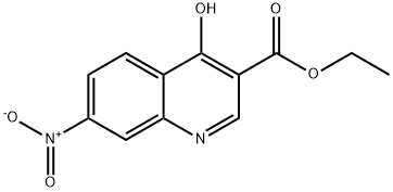 ETHYL 4-HYDROXY-7-NITROQUINOLINE-3-CARBOXYLATE Structure