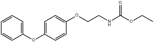 Ethyl 2-(4-phenoxyphenoxy)ethylcarbamate Struktur