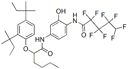 2-(2,4-Di-tert-pentylphenoxy)-N-[3-hydroxy-4-[(2,2,3,3,4,4,5,5-octafluorovaleryl)amino]phenyl]hexanamide Structure