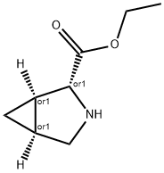 3-Azabicyclo[3.1.0]hexane-2-carboxylicacid,ethylester,(1-alpha-,2-alpha-,5-alpha-)-(9CI) Structure