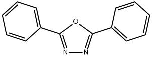 2,5-二苯基-1,3,4-恶二唑,725-12-2,结构式