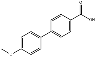 4'-メトキシビフェニル-4-カルボン酸 化学構造式