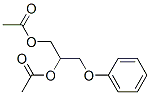 3-フェノキシプロパン-1,2-ジオールジアセタート 化学構造式