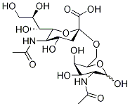 6-O-α-Sialyl-2-acetamido-2-deoxy-D-galactopyranoside Struktur