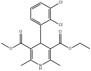 フェロジピン 化学構造式