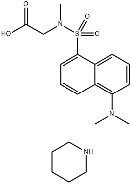丹酰肌氨酸哌啶盐,72517-44-3,结构式