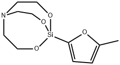 1-(5-Methyl-2-furanyl)-2,8,9-trioxa-5-aza-1-silabicyclo(3.3.3)undecane Structure